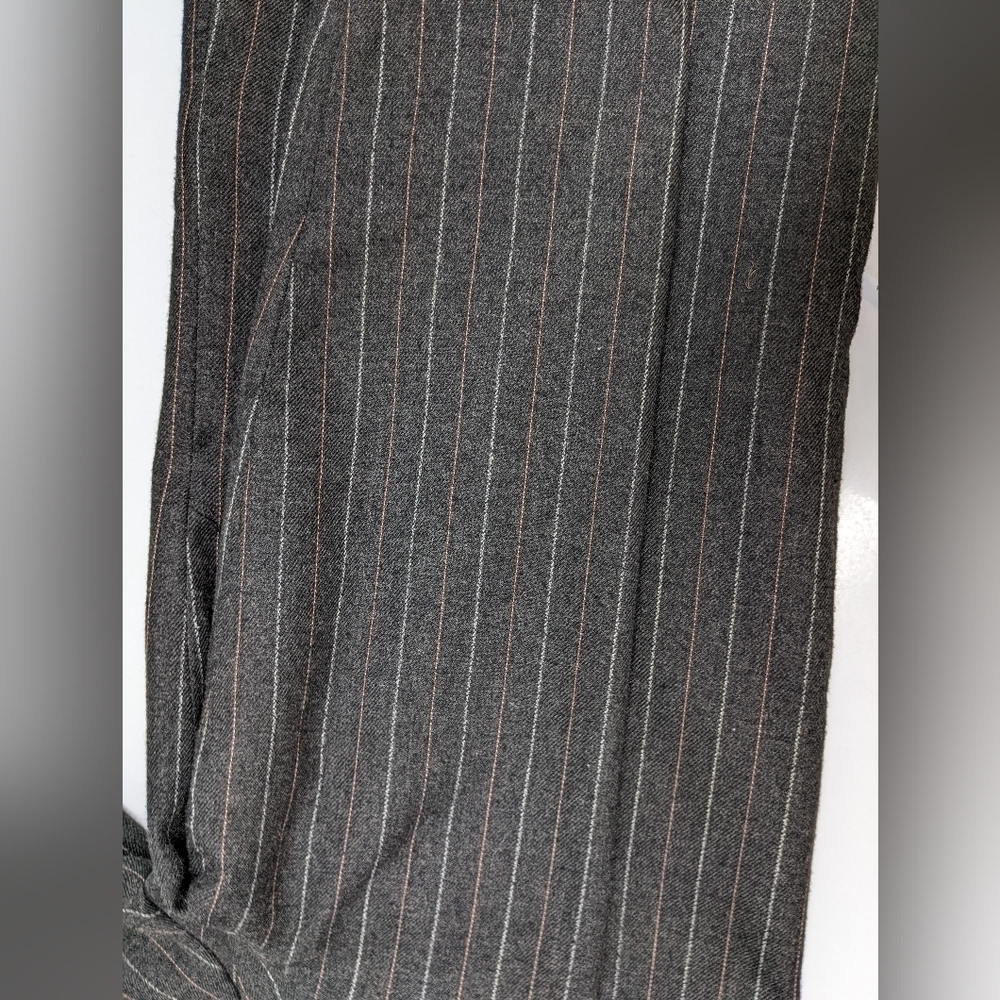 Savannah vintage women's grey pinstripes blazer size L - Picture 2 of 6